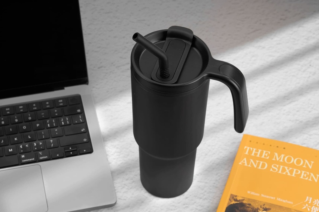 FORZA 360 - Hans Larsen Recycled Stainless Steel/ PP Tumbler with 360 Branding - White