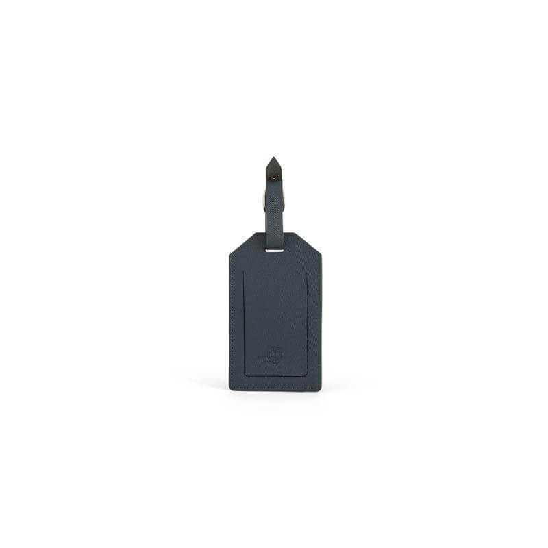 CROSS Saffiano Leather Luggage Label - Navy Blue