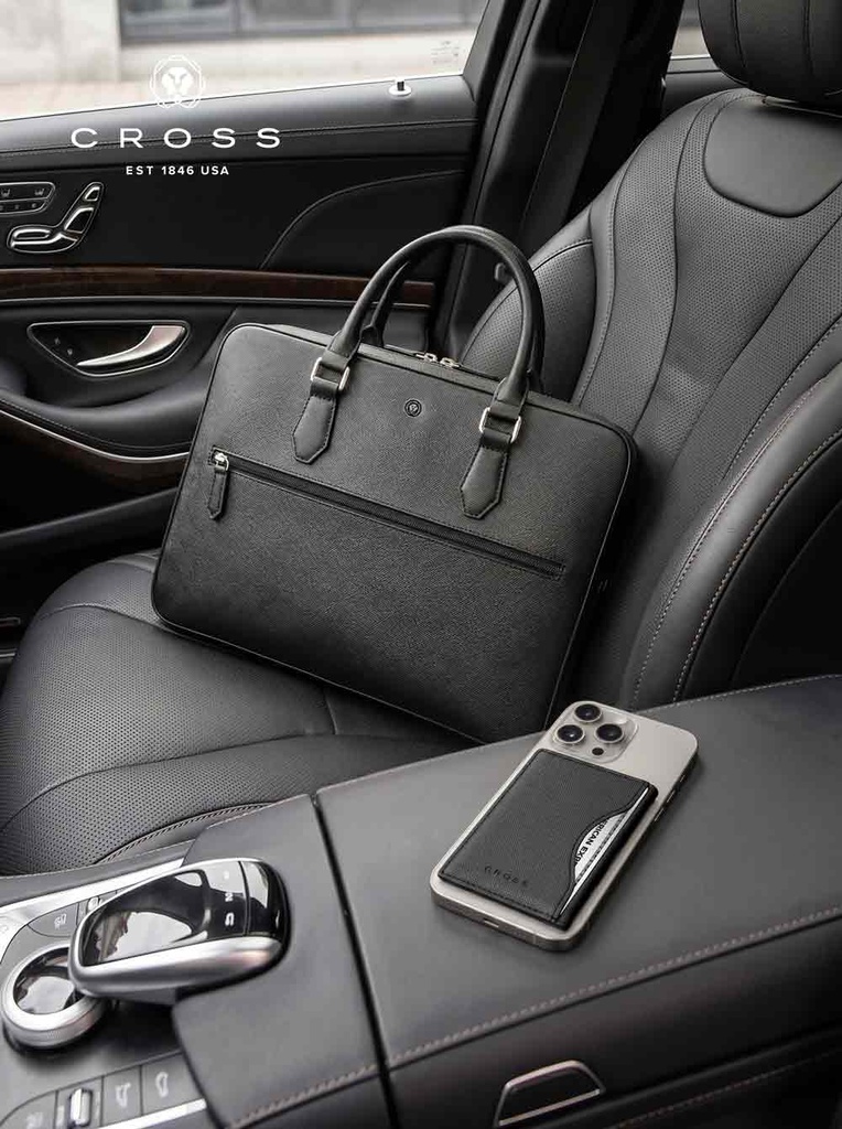 Cross Luxury Leather Briefcase - Black
