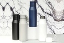 R-NEBRA - CHANGE Collection Recycled Stainless Steel Vacuum Bottle - White