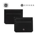 [LACR 2043] CROSS Pebble Leather 6CC Cardholder - Black