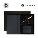 [GSCR 7672] Cross Calais™ Ballpoint Pen with Notebook and Cardholder Gift Set - Blue