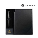 Cross ATX® Basalt Black Ballpoint Pen with Classic Black Journal Gift Set