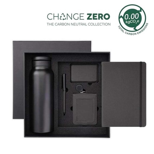 [GSSN 9610] AVEIRO - CHANGE ZERO Sustainable 5pc Gratitude Gift Set - Black